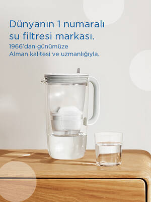 BRITA Cam Filtreli Su Arıtma Sürahisi – Açık Mavi (2,5 L)
