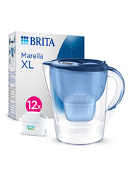 BRITA Marella XL 12 Filtreli Su Arıtma Sürahisi – Mavi (3,5 L) - Thumbnail