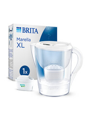 BRITA Marella XL 1x Filtreli Su Arıtma Sürahisi – Beyaz (3,5 L) - Thumbnail