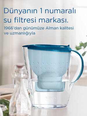 Brita Marella XL 1x Maxtra Pro All-in-1 Filtreli Su Arıtma Sürahisi - Mavi 3,5 lt