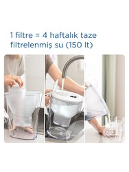 Brita Marella XL 1x Maxtra Pro All-in-1 Filtreli Su Arıtma Sürahisi - Mavi 3,5 lt - Thumbnail