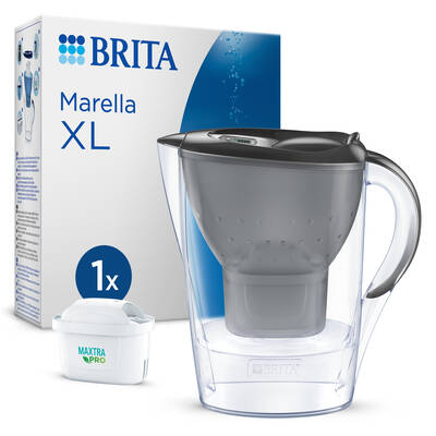 BRITA Marella XL Filtreli Su Arıtma Sürahisi – Grafit (3,5 L)