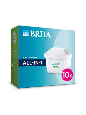 BRITA MAXTRA PRO ALL-IN-1 Yedek Su Arıtma Filtresi, 10'lu