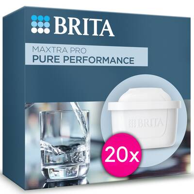 BRITA MAXTRA PRO Pure Performance Yedek Su Arıtma Filtresi, 20'li