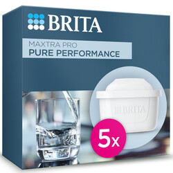  - BRITA MAXTRA PRO Pure Performance Yedek Su Arıtma Filtresi, 5'li