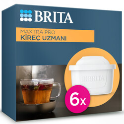  - BRITA MAXTRA PRO Kireç Uzmanı Yedek Su Arıtma Filtresi, 6'lı