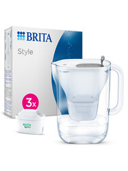 BRITA Style XL 3 Filtreli Su Arıtma Sürahisi – Gri (3,5 L) - Thumbnail