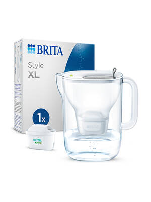 BRITA Style XL Filtreli Su Arıtma Sürahisi – Gri (3,5 L)